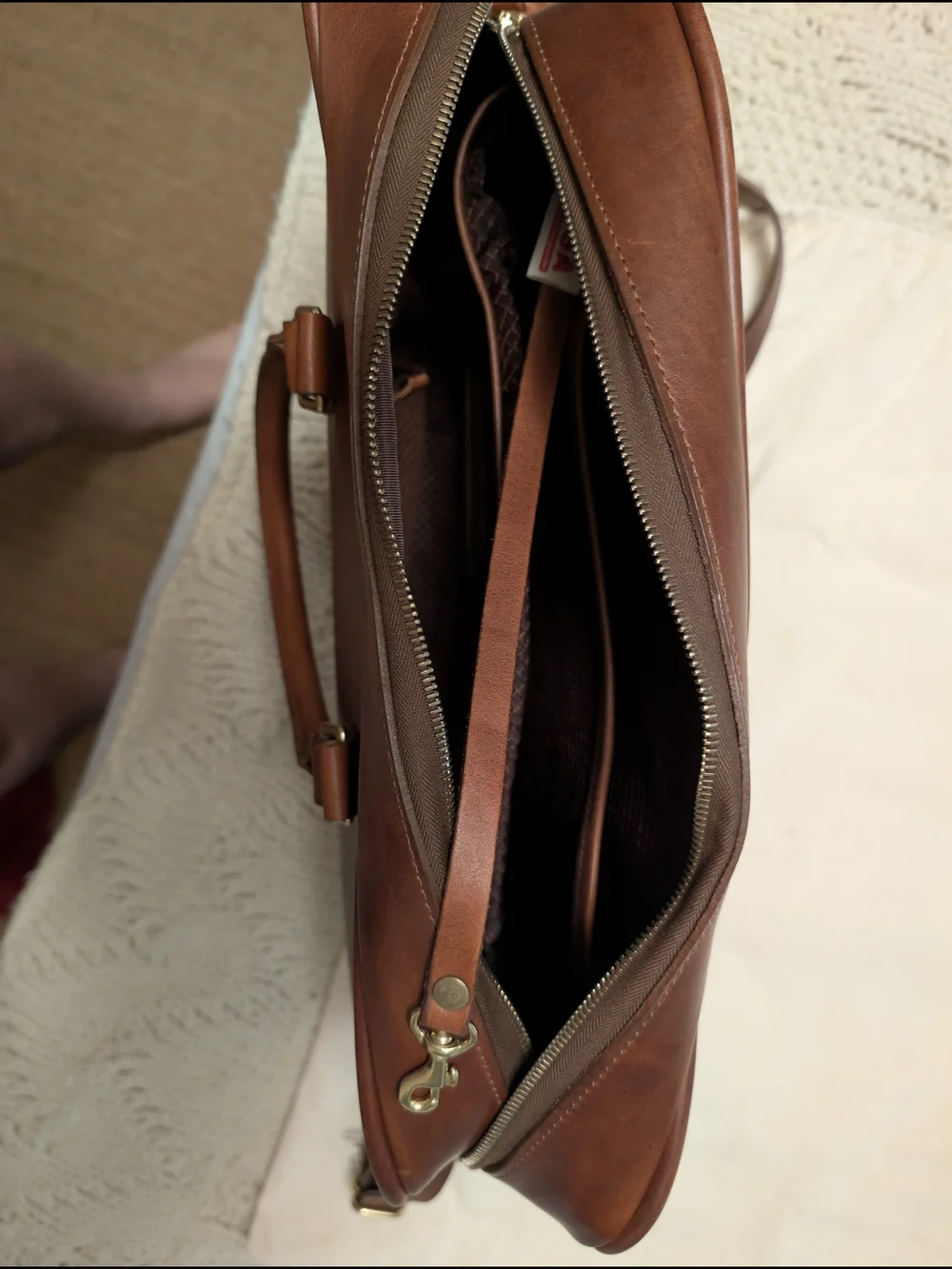 J.W. Hulme Co. Edgecumbe Briefcase - Heritage Leather (Made in USA)